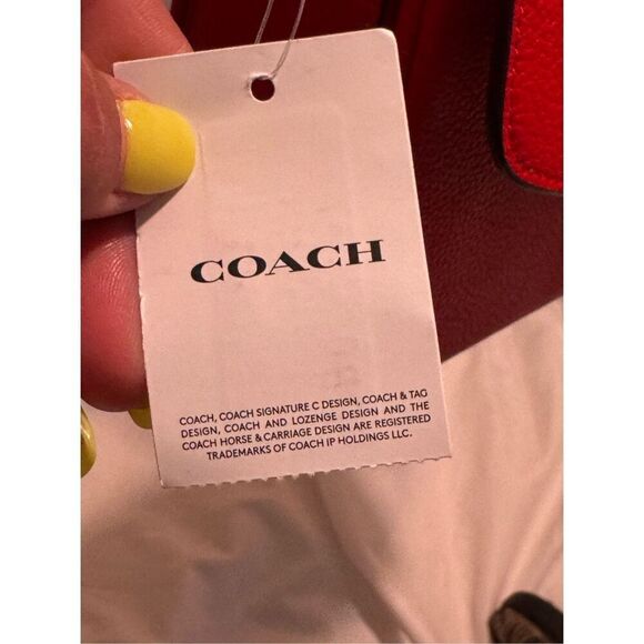 COACH | cassie cherry nwt red crossbody/shoulder bag/purse pocketbook handbag - Picture 15 of 16